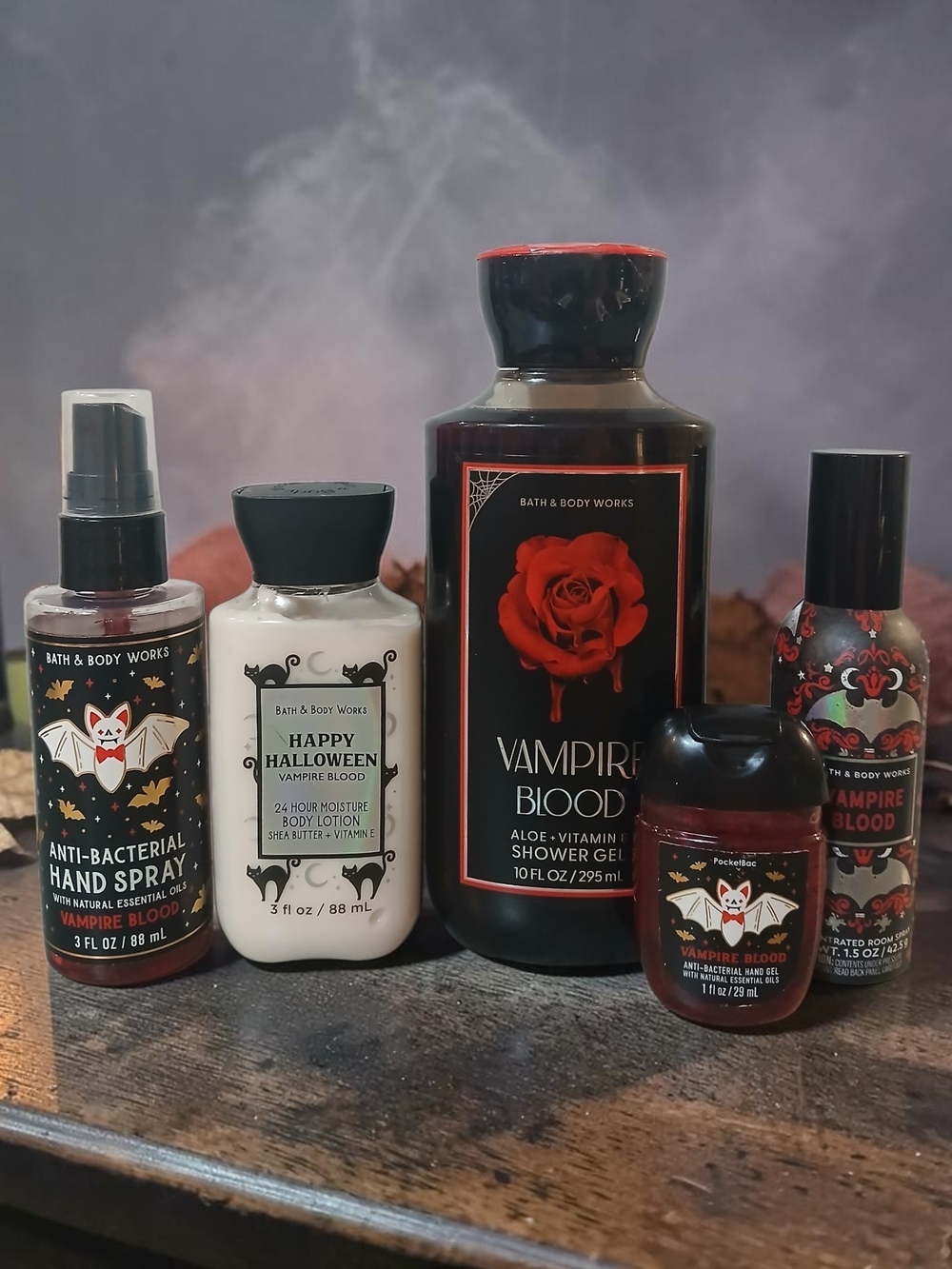 Bath & Body Works Vampire Blood Bath & Body Set - Black, Red